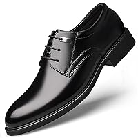 Men's Classic Black Business Dress Shoes Comfortable Formal Wedding Shoes Anti-Slip Work Oxford Shoes