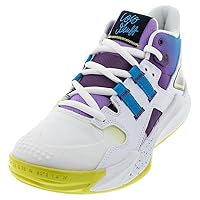 New Balance Unisex Coco CG1 D Width Tennis Shoes White and Purple Fade