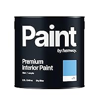 Hemway Sky Blue Interior Paint - 2.5 Liter (84.5 Fl Oz) - Acrylic Emulsion