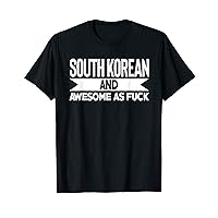 South Korean Proud Heritage South Korea Flag Novelty Gift T-Shirt