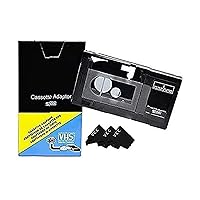 Motorized VHS-C to VHS Cassette Adapter for SVHS Camcorders JVC RCA Panasonic + 3 VCC Micro-Fiber Cloth NOT COMPATIBLE WITH 8mm/MiniDV/Hi8 Tapes