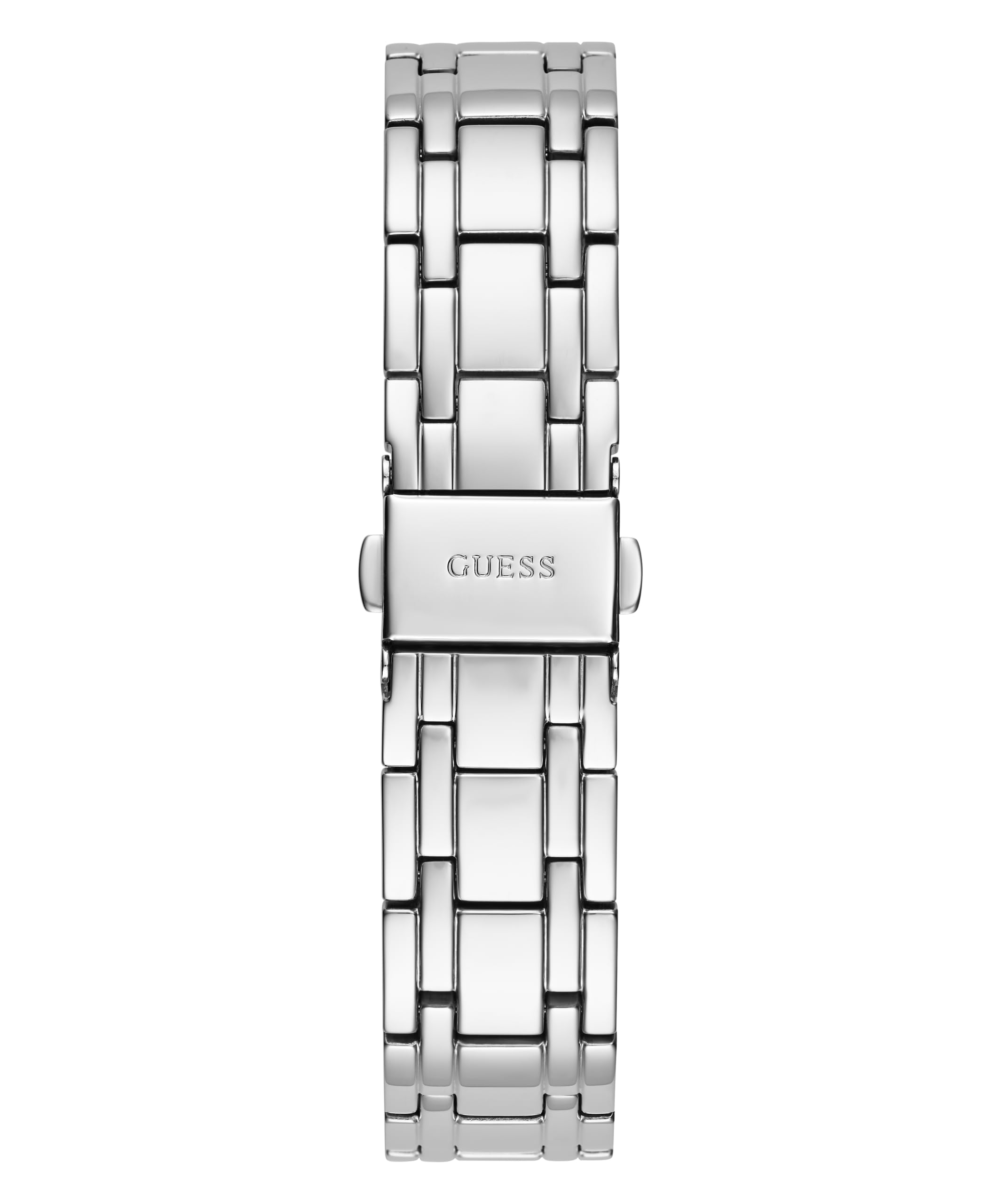 GUESS Women's 36mm Watch - Silver Tone Bracelet Silver Dial Silver Tone Case