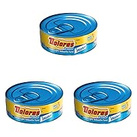 Dolores Tuna Chunk Light Yellowfin Tuna in Water, 5oz Canned Tuna (Pack of 3)