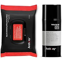 Anthony Wake Up Call, 3 Fl Oz and Anthony Glycolic Exfoliating and Resurfacing Wipes, 30 Count