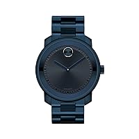 Movado Men's BOLD Metals Watch with a Printed Index Dial, Blue (Model 3600296)