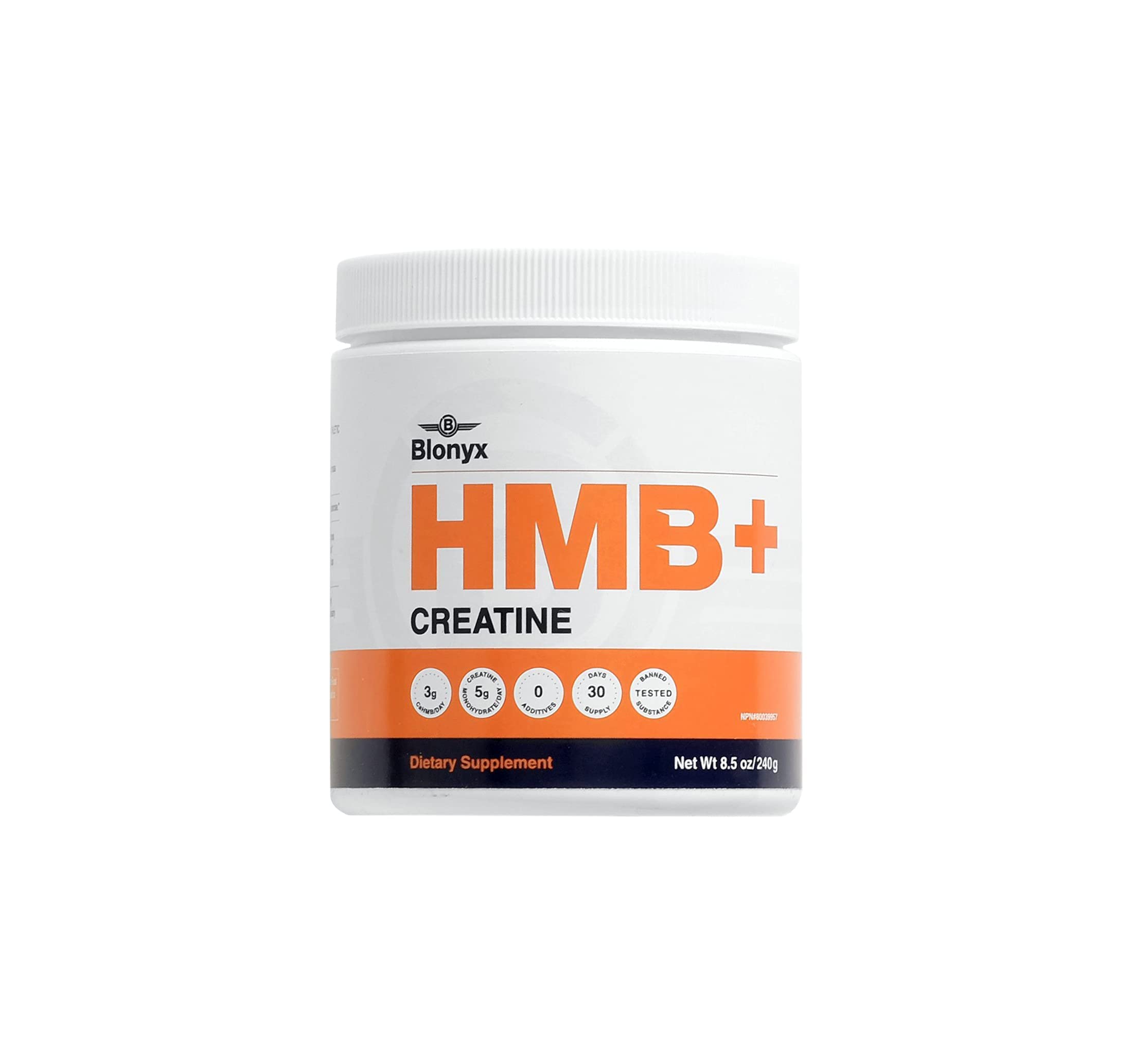 Blonyx Power & Strength Bundle, HMB+ Creatine & Egg White Protein Isolate, 30 Day Supply