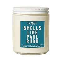 Smells Like Paul Rudd Scented Candle – Iced Vanilla Woods Scent – Gift for Her, Girlfriend Gift, Celebrity Prayer Candle