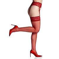 Berkshire Women's Sexyhose Lace Garter with Stocking - Sandalfoot 4909