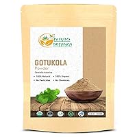 Gotu Kola Powder USDA Organic (Centella asiatica) 5.3 oz/150 GMS Non GMO Preservatives for Memory Enhancement and Healthy Nervous System | Healthy Hair and Skin