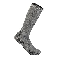 Carhartt Men's Heavyweight Wool Blend Boot Sock, Charcoal, X-Large