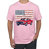 Ford Shelby Cobra All American Patriotic Graphics Cars and Trucks Men's T-Shirt