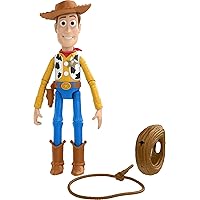 Mattel Disney Pixar Toy Story Toys, Launching Lasso Woody Action Figure, Collectible Gifts for Kids