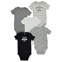 Carter's Baby Boys 5-Pack Original Short Sleeve Bodysuits (Team MVP) (3 Months)