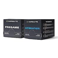 Pregame & Hydration Bundle | Doctor Formulated Alcohol Aid and Recovery | Liver Health and Electrolytes, Vitamins, Minerals | Box of 14 Packets Each (56 Capsules per Box)