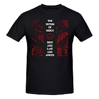 The Sisters of Mercy Men's Short Sleeve T-Shirt Print Graphic Outdoor T Shirts Tee Shirts Cotton Black