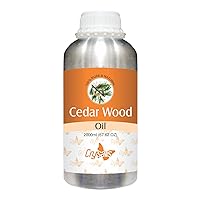 Crysalis Cedar Wood (Cedrus) Oil|100% Pure & Natural Undiluted Essential Oil Organic Standard for Skin & Haircare|Used in Aromatherapy 2000ml (67.62 fl oz)