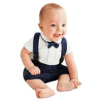 2pcs baby clothes set Toddler Baby Infant Boys Outfits Bow Tie+T-shirt+Pants Kids Clothes Set