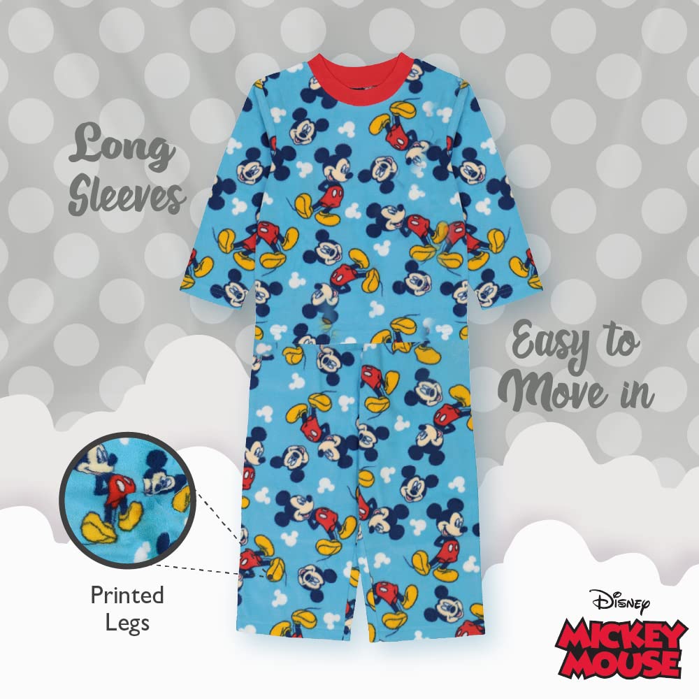 Disney Boys' Lightyear | Mickey Mouse | The Nightmare Before Christmas | Toys Story 4 2-Piece Loose-fit Pajamas Set