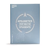 CSB Apologetics Study Bible for Students, Blue Hardcover, Black Letter, Defend Your Faith, Study Notes and Commentary, Articles, Profiles, Full-Color Maps, Easy-to-Read Bible Serif Type