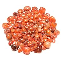 Presents Carnelian Tumbles Stones Natural Crystal Stones Reiki Stones Chakra Stone Tumble Kit, Color Orange Red, Weight 100 Grams by #Aport-6109