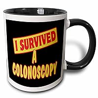 3dRose I Survived A Colonoscopy Survial Pride And Humor Design - Mugs (mug_117589_4)