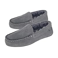 Clarks Women's Suede Bowknot Moccasin Slippers, LB0340 - Fuzzy Indoor/Outdoor Close Back Slip-Ons with Faux Fur Lining & Non-Slip Outsole - Women's Comfy Loafers for Driving Lounging & More
