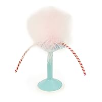 SmartyKat Window Wobbler Suction Cup Feather Cat Toy - Turquoise/Pink, One Size