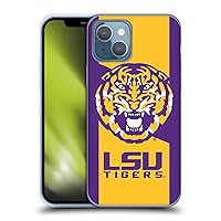 Head Case Designs Officially Licensed Louisiana State University LSU Tiger Graphics 1 Soft Gel Case Compatible with Apple iPhone 13