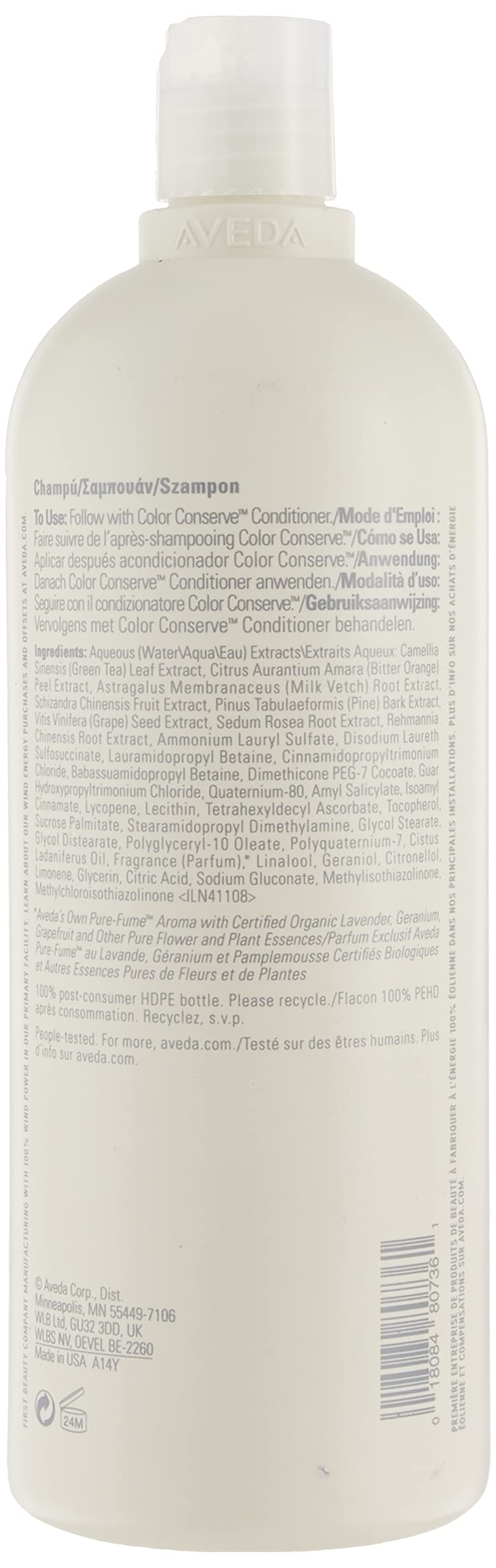 Aveda Color Conserve Shampoo 33.8 Oz