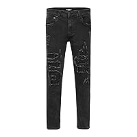 Distressed Ripped and Torn Streetwear Jeans