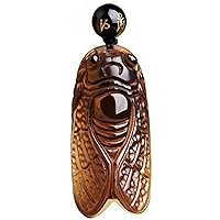 Ice Obsidian Amulet Pendant Necklace for Women and Wen with Bead Chain