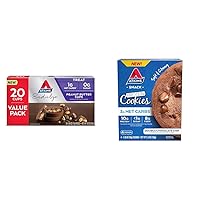 Atkins Endulge Peanut Butter Cups, Dessert Favorite, Low Carb, 0g Sugar, 20 Count & Double Chocolate Chip Protein Cookie, Protein Dessert, Rich in Fiber, 3g Net Carbs, 1g Sugar, Keto Friendly, 4 Count