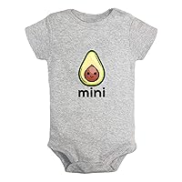 Mini Avocado Funny Bodysuits, Newborn Baby Rompers, Infant Jumpsuits, 0-24 Months Babies Outfits, Kids Cotton Clothes