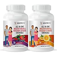 BariatricPal All-in-ONE Chewable Multivitamin with Calcium Citrate & Iron - Variety Pack