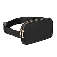 Geestock Small Belt Bag, Fanny Packs for Women&Men, Fashionable Waterproof Waist Pack, Crossbody Bag Purse, Everywhere Belt Bag, with Adjustable Strap for Traveling, Hiking, Running, Cycling