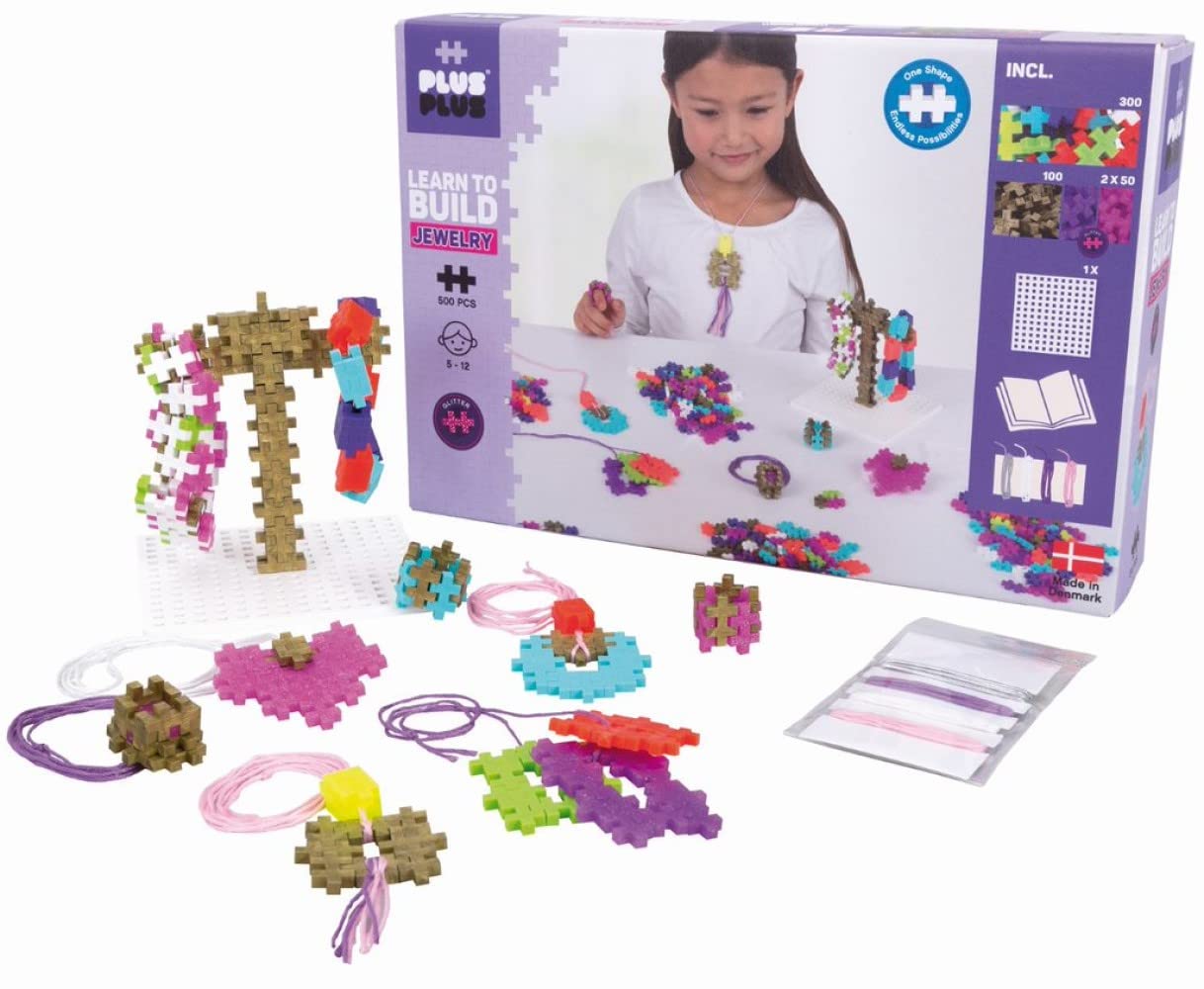 Plus-Plus – Learn to Build Jewellery - Construction Building Stem Toy