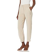 A｜X ARMANI EXCHANGE Women's Pleated Sustainable Poly Cropped Trousers