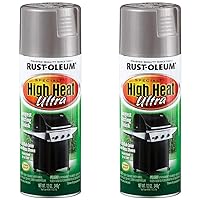 Rust-Oleum 270201 Specialty Silver High Heat Ultra Spray Paint, 12-Ounce (Pack of 2)
