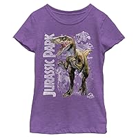 Jurassic Park Girl's Dino in Front T-Shirt