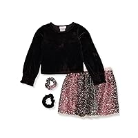 Bonnie Jean Girls' 4-Piece Sequin Skirts Outfit
