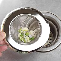 3PCS Kitchen Sink Strainer - Stainless Steel, Large Wide Rim 4.5