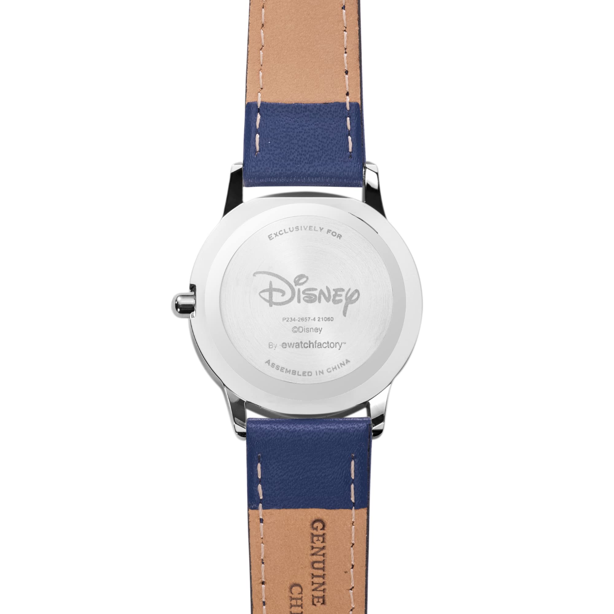 Disney Mickey Mouse Kids' Stainless Steel Time Teacher Analog Leather Strap Watch