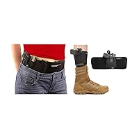 ComfortTac Ultimate Belly Band Gun Holster and Ankle Holster for Concealed Carry