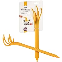 Fun Spaghetti-Shaped Plastic Spaghetti Spoon/Pasta Fork from a Series of Pasta-Inspired Kitchen Gadgets | Cool Pasta Spoon to Claw and Serve Pasta | Original Kitchen Accessories | by Monkey Business