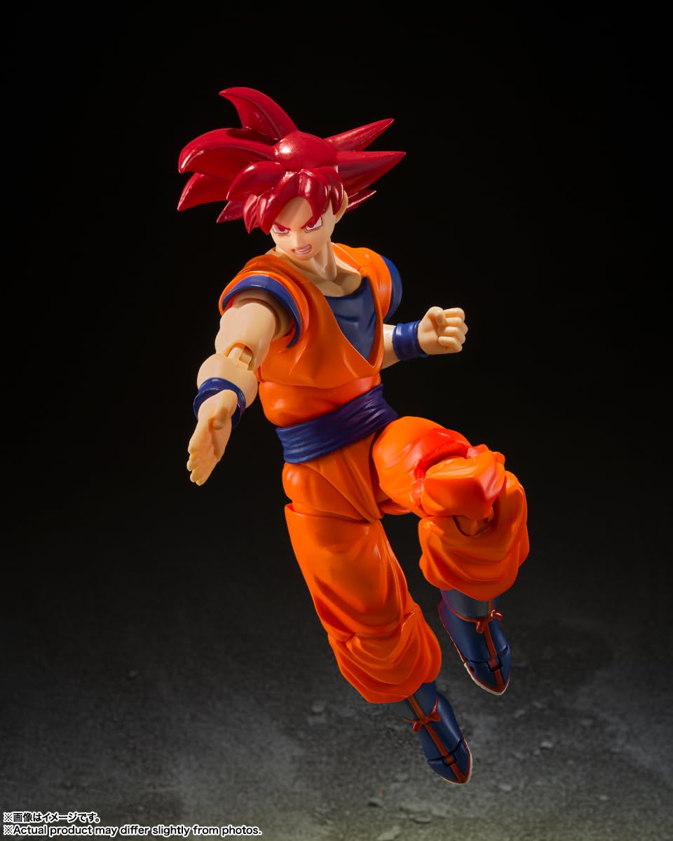 TAMASHII NATIONS - Dragon Ball Super - Super Saiyan God Son Goku -Saiyan God of Virtue-, Bandai Spirits S.H.Figuarts Action Figure