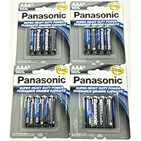 Panasonic 16PC AAA Batteries Super Heavy Duty Power Carbon Zinc Triple A Battery 1.5V