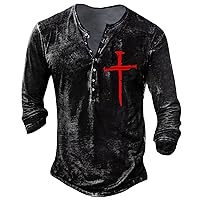 Men Large Size 3d Digital Print Tshirt Long Sleeve Casual Fashion V Neck Pullover Tops Loose Retro Sweatshirt