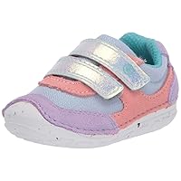 Stride Rite Girls Soft Motion Mason Athletic Sneaker, Purple Multi, 4.5 Wide Toddler