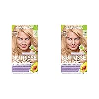 Hair Color Nutrisse Ultra Color Nourishing Creme, LB1 Ultra Light Cool Blonde (Calla Lily) Permanent Hair Dye, 1 Count (Packaging May Vary) (Pack of 2)