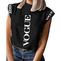 Womens Cap Sleeve Tank Tops Trendy 2024 Summer Tops Cute Print Loose Short Sleeve Shirts Basic Tee Tops